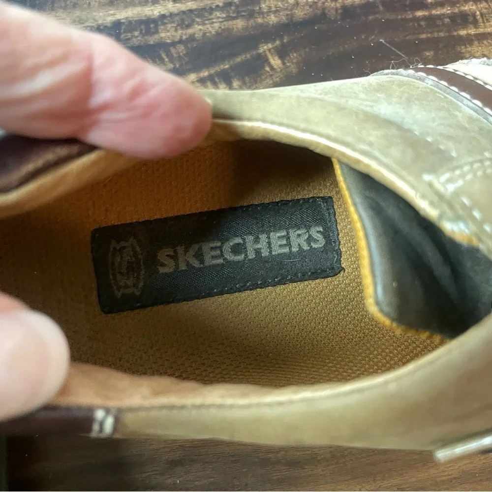 Skechers Brown Suede Textured Sole Men's Size 10 - Picture 5 of 13